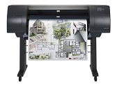 HP DesignJet 4000ps - 42 large-format printer - color - ink-jet - A0, Roll (42 in x 300 ft) - 2400 dpi x 1200 dpi - up to 968.8 sq.ft/hour (mono) / up to 968.8 sq.ft/hour (color) - capacity: 1 rolls - IEEE1394 FireWire, 10/100Base-TX