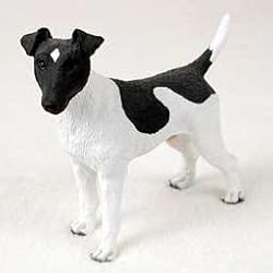 Fox Terrier Figurine (Black/White)