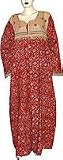 Evening Dresses - Womens Cotton Caftans Gowns Multicolored Size 5X-L (kftn816e)