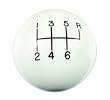 Classic Shifter Knob 6 Speed Pattern White Corvette C5