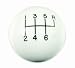 Classic Shifter Knob 6 Speed Pattern White Corvette C5