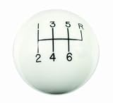 Classic Shifter Knob 6 Speed Pattern White Corvette C5