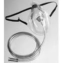 Allied Healthcare Simple Oxygen Mask with Adjustable Noseclip
