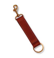 Leather Key Chain with Brass Snap