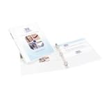 Avery Durable View Binder with 1 2-Inch EZ-Turn Ring, White, 12-Pack (17002)