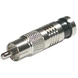 Impact Acoustics Compression RCA-Type Connector for RG6 - Video / audio connector - RCA (M) - ( RG-6 ) - chrome (pack of 20 )