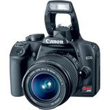 CANON Black 10.1MP Rebel XS Digital SLR Camera with 2.5 LCD and 18-55mm IS Zoom Lens