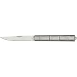 SILVER BAMBOO STYLE FOLDING KNIFE