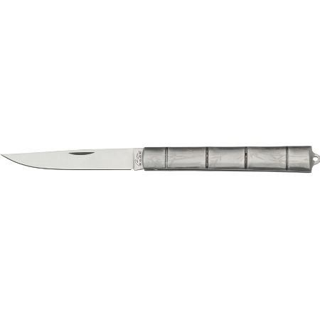 SILVER BAMBOO STYLE FOLDING KNIFE SILVER BAMBOO STYLE FOLDING KNIFE Hunting Knives