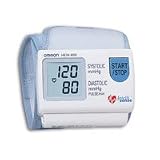 Portable Wrist Blood Pressure Monitor with IntelliSense, Model: HEM609V, by Omron - 1 ea