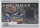 2008 Leaf Rookies and Stars Freshman Orientation Materials Jerseys #17 - Donnie Avery/250
