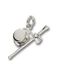 Rembrandt Charms Top Hat and Cane Gloves Charm