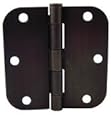 30 PC Oil Rubbed Bronze Interior Door Hinges 3.5"X3.5" 5/8" Radius