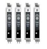 PCArena - 1 Set of 4 Black Compatible Ink Cartridges for Epson Stylus D120 D92 D78 DX4000 DX4050 DX5000 DX5050 DX6000 DX6050 DX7000 DX7450 DX8450 Compatibles T711 T712 T713 T714 - v3.2 inks work with all the latest Epson printers