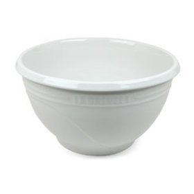 Le Creuset 7-1 2-Quart Large Ribbed Rim Stoneware Mixing Bowl, White by Le Creuset
