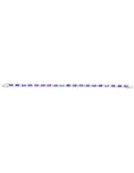 Genuine .925 Sterling Silver Amethyst & Cz Bracelet 11.1 Grams . 100% Satisfaction Guaranteed.