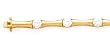14K YELLOW GOLD AND CZ BRACELET 7" 3.5CTW