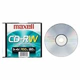 21k1ovGE9xL. SL160  Maxell Corp. Of America Products   CD RW, 1 4X, 700MB/80MIN, Branded, Slim Case   Sold as 1 EA   CD RW (rewritable) is designed for recording and re recording in computer CD burners at 1X to 4X write speed. Offers 700MB/80 minute capacity, a branded surface and 1,000 rewrite cycles. Ideal for music recording, storing digital photos and data archiving. Noise free playback in virtually any CD recorder, burner/player, DVD player, computer drive or game console.