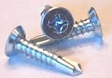 12 X 1/2 Self-Drilling Screws / Phillips / Flat Undercut / #3 Point / Steel / Zinc / 5,000 Pc. Carton