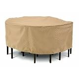 Classic Accessories Terrazzo Collection Patio Table and Chair Set Cover (Large Round) by 