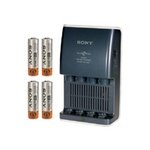 Sony BCG-34HUE4 - Chargeur de batterie 4xAA/AAA - batteries fournies : 4 x type AA NiMH 2500 mAh