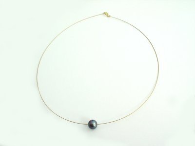 TAHITI PERLENKETTE 14K GOLD PERLEN