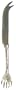 Decorative Cheese Knife With Stainless Steel Hands Handle Set / 2
