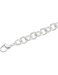 Sterling Silver 10 mm Cable Bracelet by US Gems