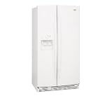 Whirlpool Gold GC5SHEXNQ 24.5 cu. ft. Counter-Depth Side-by-Side Refrigerator with 3 Adjustable SpillGuard Shelves, In-Door-Ice Ice Dispensing System, In-Door-Air Door Cooling System and Clear Crispers: White