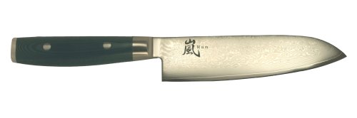 RAN Damascus Yaxell 6.5 inch Japanese Santoku Knife
