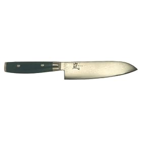 RAN Damascus Yaxell 5 inch Japanese Small Santoku Knife by RAN