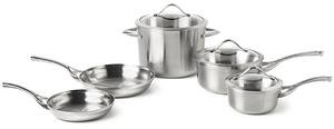 Calphalon Contemporary Stainless 8-Piece Cookware Set