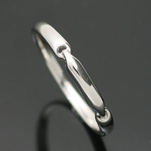 【クリックで詳細表示】指輪 シンプルホワイトゴールドリング K18ホワイトゴールド 20号