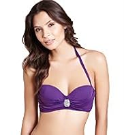 Autograph Diamanté Trim Underwired Bikini Top