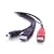 Cables To Go 28107 USB 2.0 Mini-B Male to 2 USB A Male Y-Cable (6 Feet, Black)