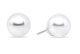 12-13mm Cultured South Sea Pearl 14K White Gold Earring