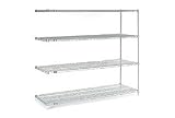 63'H Nexel Chrome Wire Shelving Add-On - 42'W X 14'D