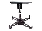 Draper Aero Low Profile Mount 2030-N - Mounting kit ( ceiling plate, bracket ) for projector - black powder - ceiling mountable