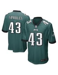 From Amazon.com. Click for details:
 Sports: Mens Philadelphia Eagles Darren Sproles Nike Midnight Green Game Jersey - Nike Sports: Mens Philadelphia Eagles Darren Sproles Nike Midnight Green Game Jersey - Nike