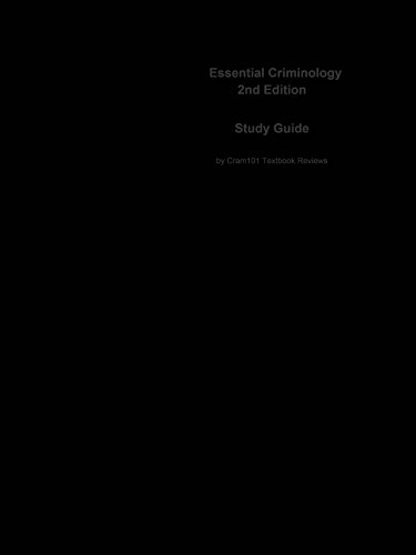 e-Study Guide for: Essential Criminology by Mark M Lanier, ISBN 9780813340906