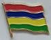Country Flag Enamel Pin Badge - Mauritius