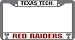 Texas Tech Red Raiders Chrome License Plate Frame
