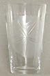 Individually Hand Etched Sand Dollar Tumbler Glass 7"H Set / 4