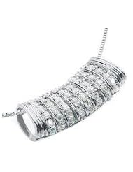1.75 ct Ladys Diamond Pendant in 14 kt White Gold