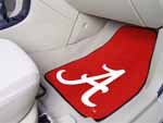 Alabama Crimson Tide 24 x 18 2 Piece Car Floor Mat Set