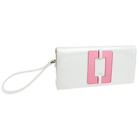 Laura Matthews Designs Patent Clutch with Suede Lining