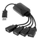 USB Black 4-Port USB 3.0 Hub