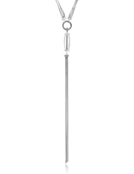 Judith Jack "Tassels" Sterling Silver Marcasite Crystal Multi-Chain Tassel Drop Pendant Necklace, 34"