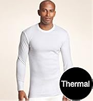 Cotton Blend Long Sleeve Thermal Vest