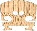 Florea LA8170 VIOLIN BRIDGE, 3/4 Size